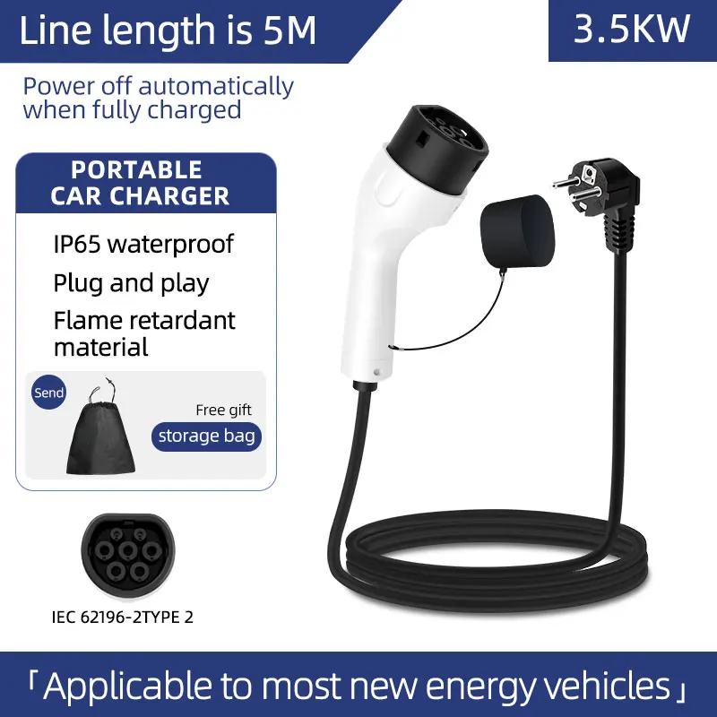 Ev Charger Adapter - ROMADA 3,5KW 16A EV Draagbare Lader