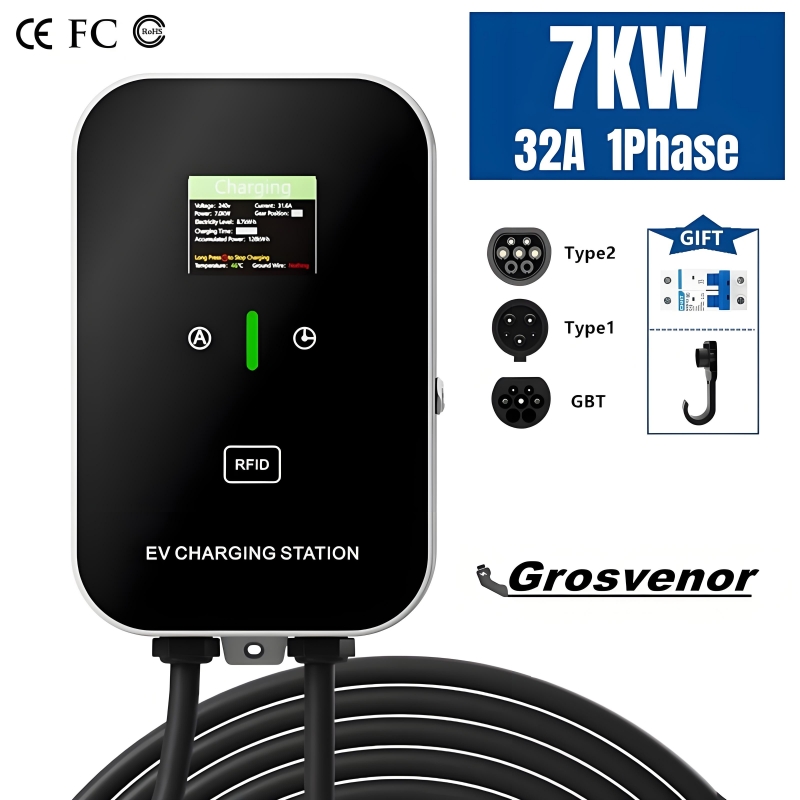 Wallbox Ev - Nieuwe 7KW Type2 Elektrische Autolader 32A