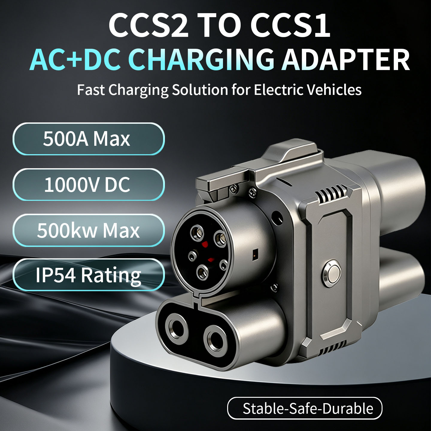 Ev Charger Adapter - CCS2 naar CCS1 Type2 naar Type1
