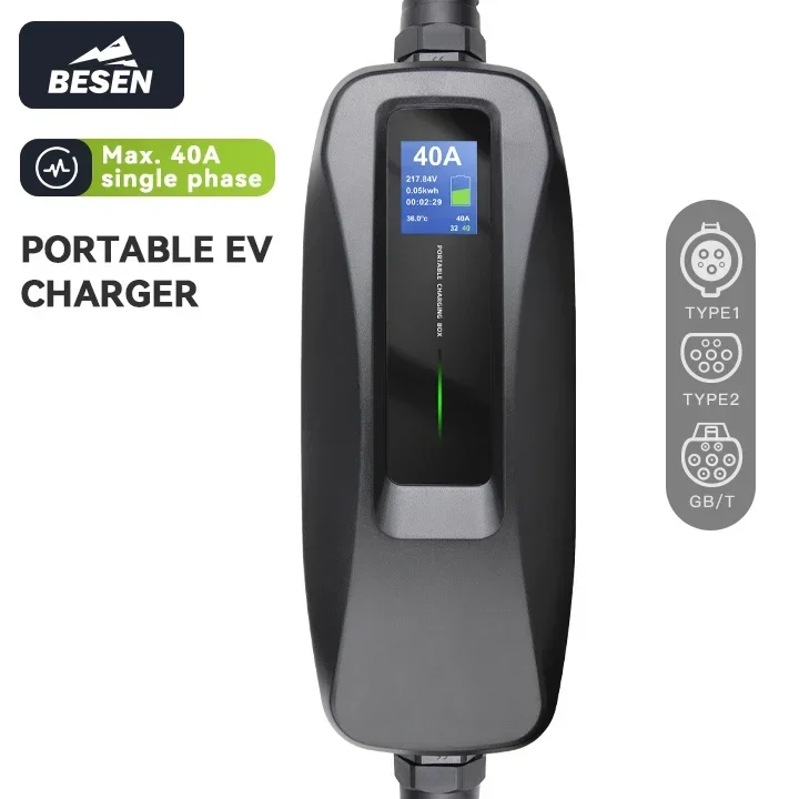 BESEN 8.8kW Draagbare Type 1 E - Portable Ev Charger recensie en prijs