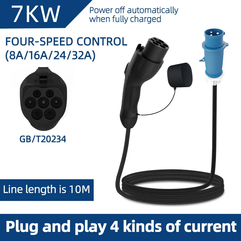 7KW 32A Elektrische Voertuig E - Ev Charger Adapter recensie en prijs