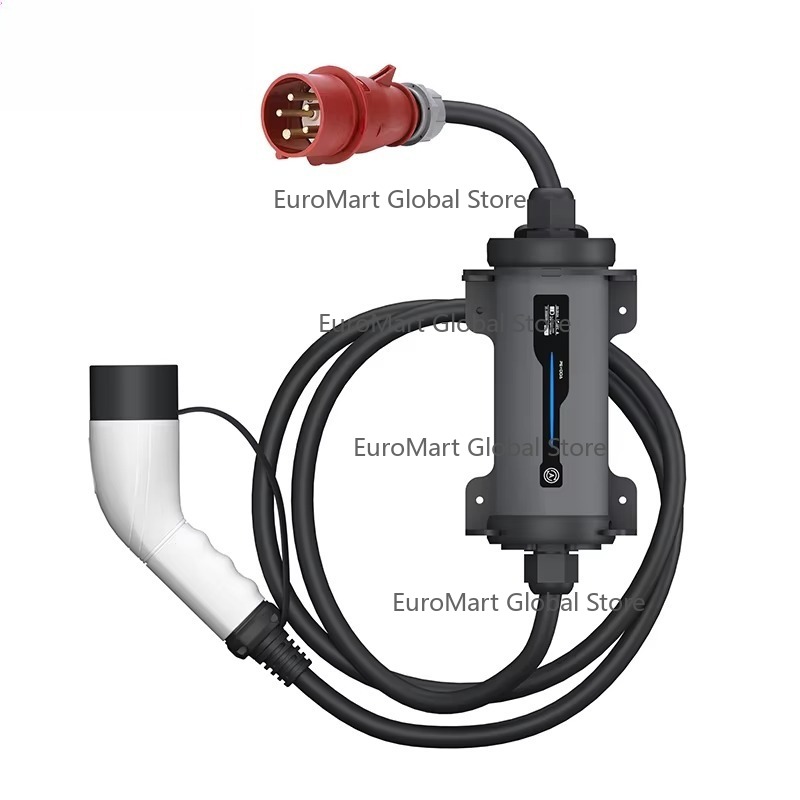 Type 2 naar Rode CEE Stekker E - Portable Ev Charger 32A Type 2 Cee Plug recensie en prijs