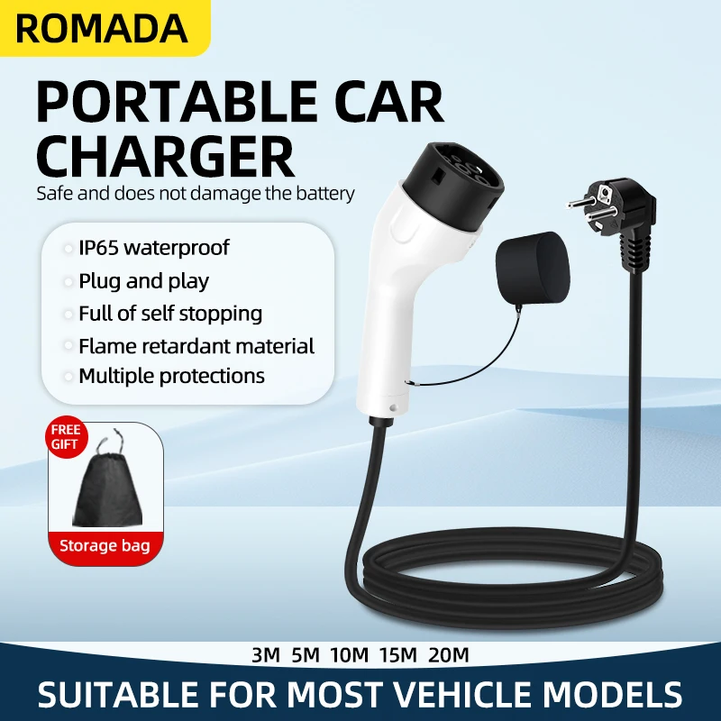 ROMADA 3,5KW 16A EV Draagbare  - Ev Charger Adapter recensie en prijs