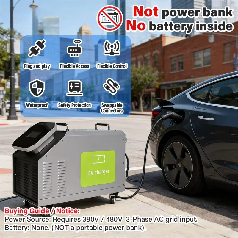 480V 3-fasig AC-stroomvoorzien - Portable Ev Charger recensie en prijs