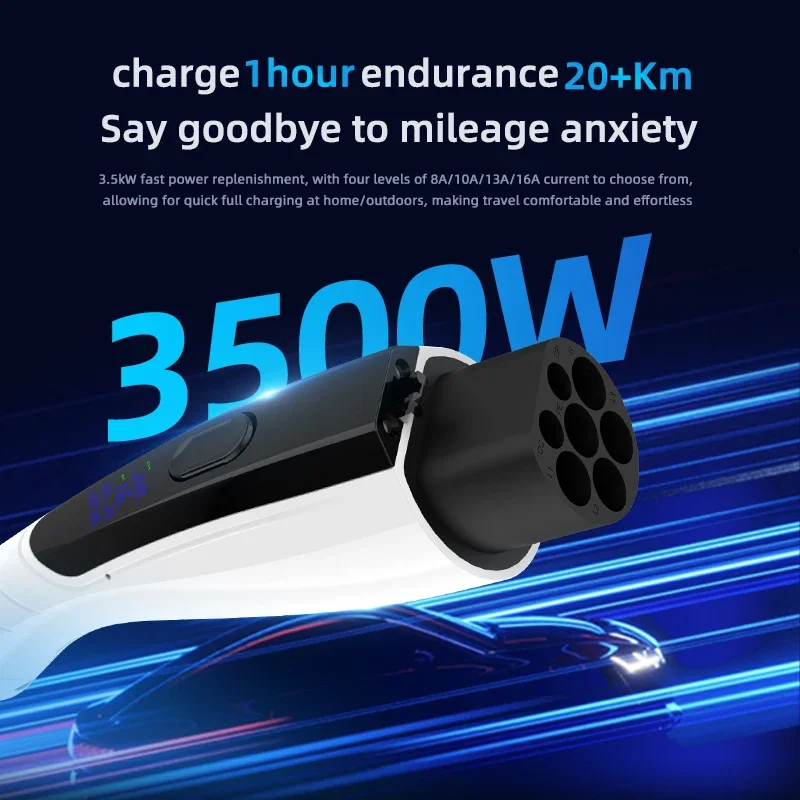 NIEUWE 3,5KW 16A GB/T20234 EV  - Ev Charger Adapter recensie en prijs